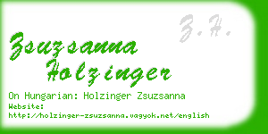 zsuzsanna holzinger business card